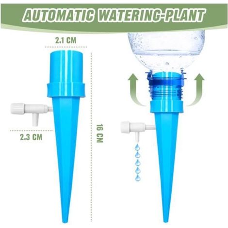 32 pcs Goutte à Goutte Bouteille, Arrosage Goutte a Goutte Vannes Réglables Irrigation Systeme Arrosage, Arroseur Automatique