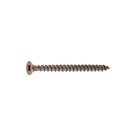 VITE TRUCIOLARE TSP CAVA PZ INTERAMENTE FILETTATA IN ACCIAIO BRONZATO- - ø mm.2,5x16 - 1000 pezzi AMBROVIT