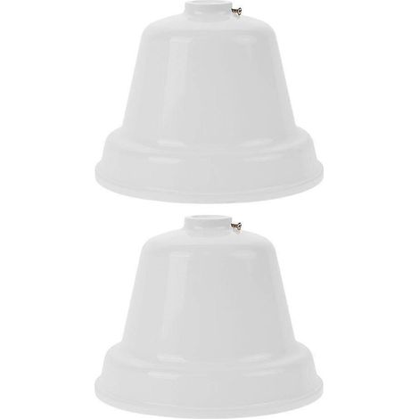 Cache-ventilateur décoratif en plastique, 13,5 x 13,5 x 8,5 cm, facile à nettoyer, design simple, lot de 2 (1/5)