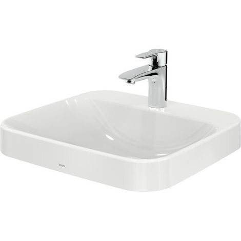 TOTO LF lavabo pour meuble, 1 trou pour robinet, avec trop-plein,