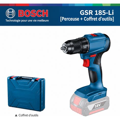 Perceuse visseuse sans fil 18V GSR 185-Li machine seule avec boîte à outils 21.01 2 kg – Livraison gratuite