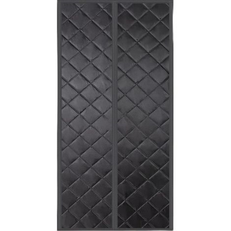 Noir,90x210cm NoirRideau de porte magnétique thermique Rideau magnétique thermique isolant en Coton Magnétique pour portes Isolation Seule pour portes de balcon Porte de salon extérieure