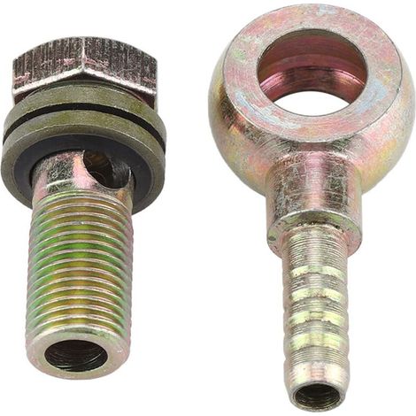 Jeffergarden Paire de raccords M10 1,0 mm pour refroidisseur d'huile de moto, adaptateur à tête sphérique M8-DOU