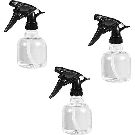 Vaporisateur Vide - Lot de 3 - Plastique Transparent - Buse Réglable - Jardinage et Ménage - 250 ml (1/5)