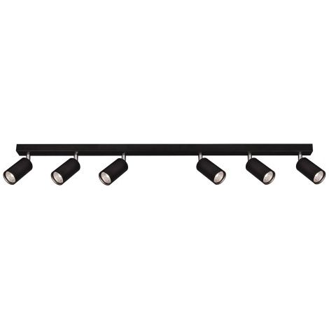Plafonnier rail Kaja Monti K-4555 noir 6xGU10 120cm
