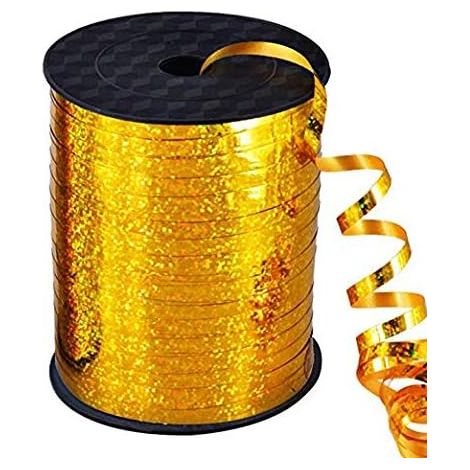 500 Yards Blue Crimped Curling Ribbon Shiny Metallic Balloon String Roll Gift Wrapping Ribbon for Party Festival Art Craft Decor Florist Flowers Decoration (1/5)