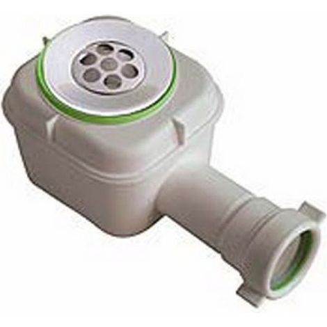 POZZETTO SIFOIDE IN PVC BIANCO SPLASH PER DOCCIA 1&quot1/2 x Diam. 80