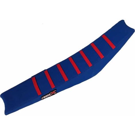 HOUSSE DE SELLE KTM SXF 250-450 - SX 125-150-250 - TOP BLUE- SIDE BLUE-STRIPES RED