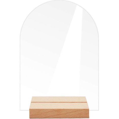 12 panneaux de table vierges en acrylique transparent avec support C-- (1/5)
