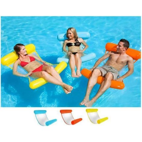 Hamac Flottant - PVC Nylon - 130 cm x 70 cm - Pour Eau - 1 Pièce (1/3)