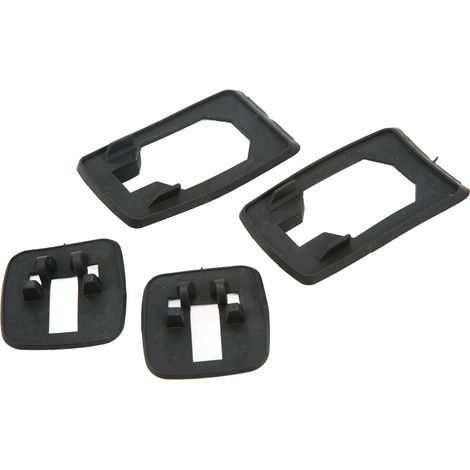 Ensemble de 4 joints de poignée de porte avant et arrière gauche/droite en caoutchouc noir, faciles à installer pour voitures III et 3. (1/5)