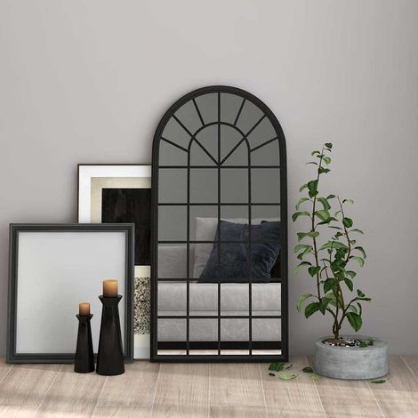 Miroir Noir 90x45 cm Fer pour utilisation à l'intérieur (1/5)