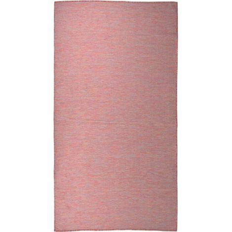 Outdoor Flatweave Rug 80x150 cm Red vidaXL (1/5)