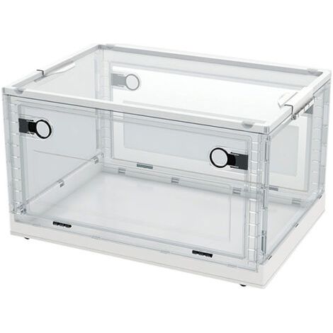 royaluxe -Bacs de rangement pliables avec couvercles, 40 litres - Grands bacs de rangement en plastique - Pour la maison/chambre/cuisine/bureau/voyage (1/5)