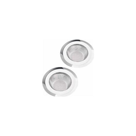Küchenspülensieb aus Edelstahl, Metallfilter, Badewannen- und Waschbeckensieb für Bad und Küche, 11,3 cm Durchmesser (11,3 cm Nettodurchmesser (poliert)) - Crezuo (1/4)