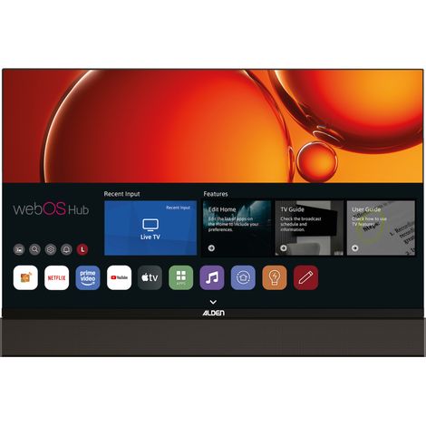 ALDEN Téléviseur 27" SMART WebOS TV Barre de Son intégrée