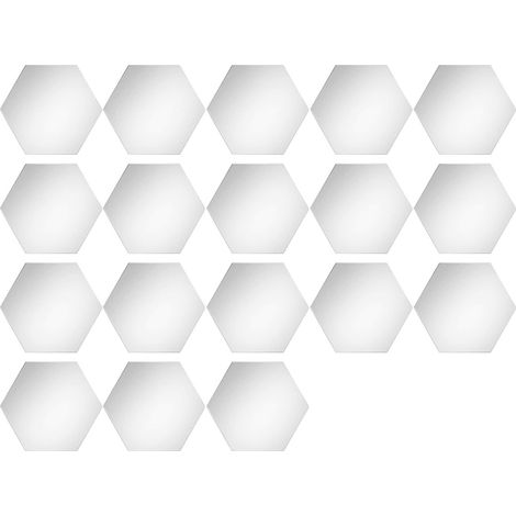 Autocollant Miroir Mur - Acrylique 3D - Décoration Intérieure pour Chambre Salon Cuisine Salle de Bain - 10 Pièces (1/5)