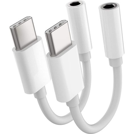 Adaptateur Casque USB C Aux 3,5 mm vers Typec Jack répartiteur Audio mâle Compatible avec Galaxy S22 Ultra S21fe Z S20 Flip 4 A53 pour iPad Pro (1/5)