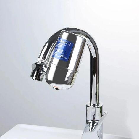 Filtre À Eau Potable - Pour Robinet Cuisine - Pression 0.1 À 1.2 Mpa - Débit 6 L/min - Dimensions 6 x 12.5 x 10.6 Cm - 1 Pièce (1/5)