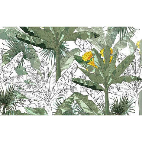 Papier peint panoramique - Jungle - 130 cm x 81 cm (1/2)