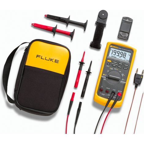 Fluke 87V/E2 Kit multímetro naranja para mediciones eléctricas
