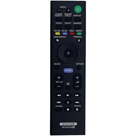 Télécommande RMT-AH310U pour barres de son Sony HT-CT800, HT-MT500, HT-ST5000, SA-CT800, SA-MT500, SA-ST5000, HTCT800 et HTMT500 (1/5)