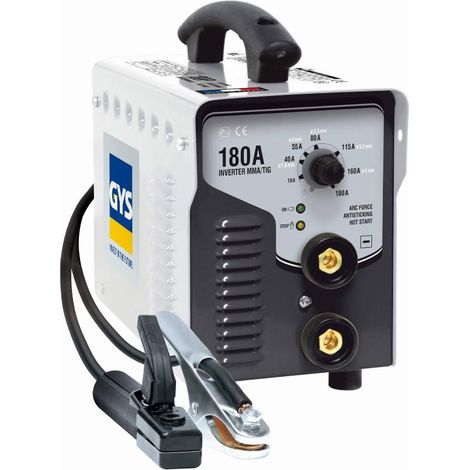 GYS – Poste à souder MMA 180A – Courant de 10 à 180A – Hot start – Ultra compact 5.1kg – Avec valise de transport – 31425 (1/6)