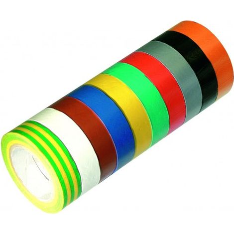 SOFOP TALIAPLAST - lot de 10 rouleaux pvc adhésifs multicolores