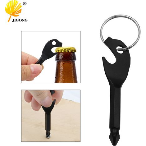 Décapsuleur noir, mini tournevis clé, petit tournevis cruciforme portable d'extérieur