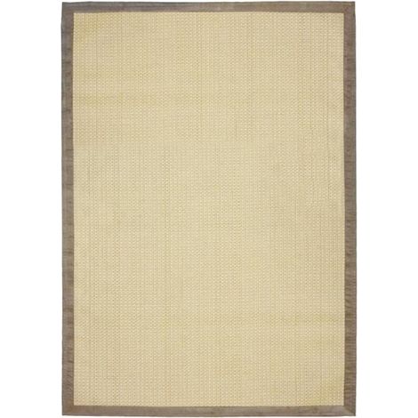 STRAW - Tapis tressé pour intérieur et extérieur beige 120x170 (1/4)