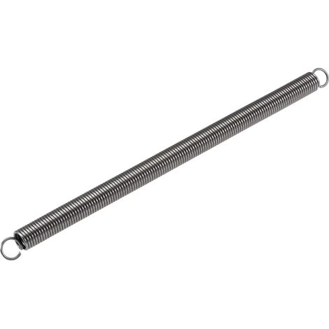Tension Spring Extension Springs 16mm OD, 2mm Wire Dimension, 366mm Extendable Length 300mm Free Length Spring Steel 15kg Load Capacity Grey (1/4)