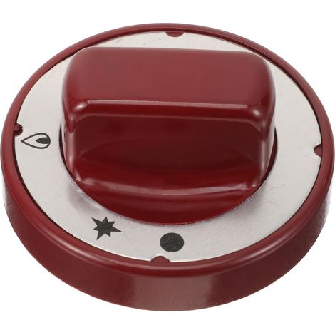 XEPHO Boutons de cuisinière à gaz, Bouton de Remplacement en Bakélite Rouge, Trou Intérieur 6/8/10 Mm, Pour Cuisine Commerciale Occidentale, Diamètre 70 Mm, Accessoire de Poêle (1/5)