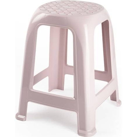 Taburete de plastico Rosa claro (1/2)