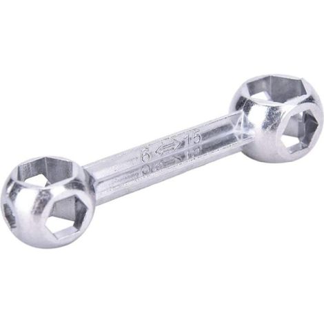 1 Clé hexagonale,alliage de zinc,résistant à la rouille,compact 9,5 cm,réparation vélo (1/5)