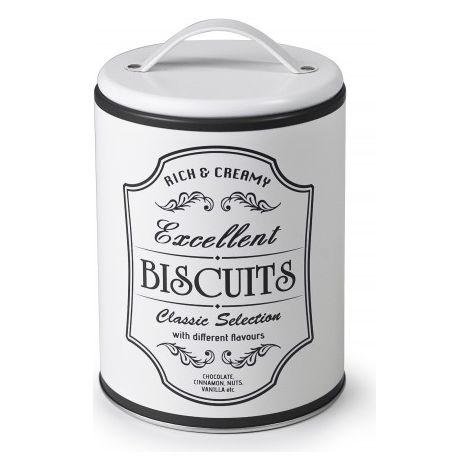 Tarro de galletas Ibili 2 5 litros blanco metal sólido