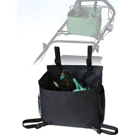 AGE Extérieur main poussée jardin jardin tondeuse à gazon accessoires sac de rangement accessoire sac noir (1/5)