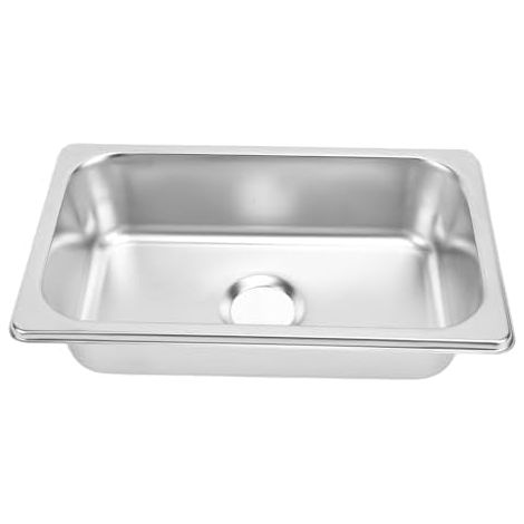 évier Carré Pour Camping-Car évier En Acier Inoxydable 304 Cuve Simple Pratique évier de Cuisine à Encastrer Trou de Vidange de 40 Mm Idéal Pour équiper Votre Camping-Car Et Améliorer Votre Confort. (1/5)