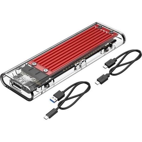 ORICO Externes M.2 NVMe SSD-Gehäuse, USB 3.1 Gen 2 Typ-C auf M.2 NVMe PCIe Adapter für M-Key SSDs 2230, 2242, 2260, 2280 (1/5)