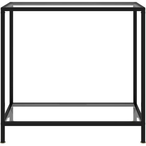 Table console Transparent 80x35x75 cm Verre trempé (1/5)