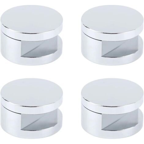 Morsetti per vetro in rame massiccio, set da 4, per fissaggio di specchi con vetro da 5 a 12 mm, facili da installare. (1/5)