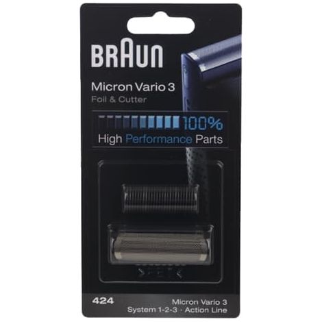 Braun - kombipack rasieren - system 1-2-3 - vario 424 - 81416568 - 4210201082910