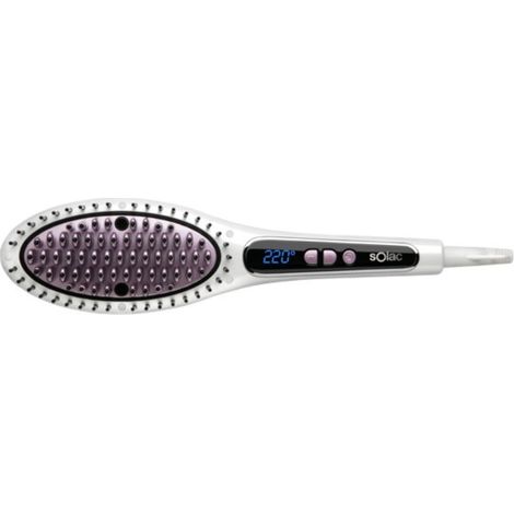 Solac MD7401 Expert Ionic Brush &ndash; Cepillo alisador iónico, alisado fácil y rápido, recubrimiento cerámico, anti-encrespamiento, temperatura profesional regulable, calentamiento rápido (1/5)