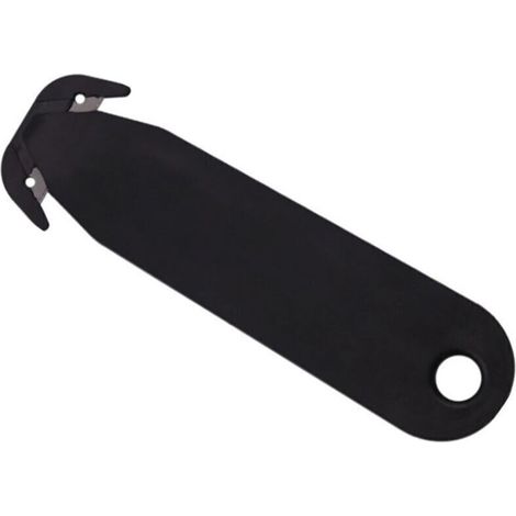 Ulisem Double Blade Metal Can Opener, Metal Can Cutter, Can Cutter Tool, Security Utility for Home Office, Black (Black) (1/4)