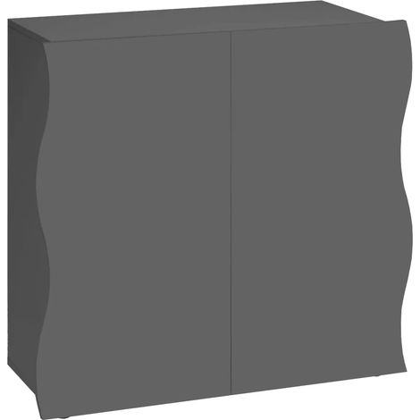 Credenza Multiuso 2 Ante Battenti Antracite Report Madia in Legno (1/4)