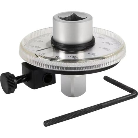 Jauge D'Angle Couple Métal Ajustable Précision Avec Graduations Adaptateur mécanique pour clé dynamométrique Idéal Pour Techniciens Et Passionnés, Maintenance Moteur, Installation De (1/5)