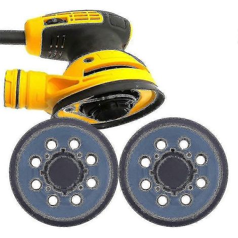 Ecleanfy - Lot de 2 plateaux de rechange pour ponceuse orbitale Dewalt DWE64233/N329079, 5 pouces, 8 trous, auto-agrippants (1/3)