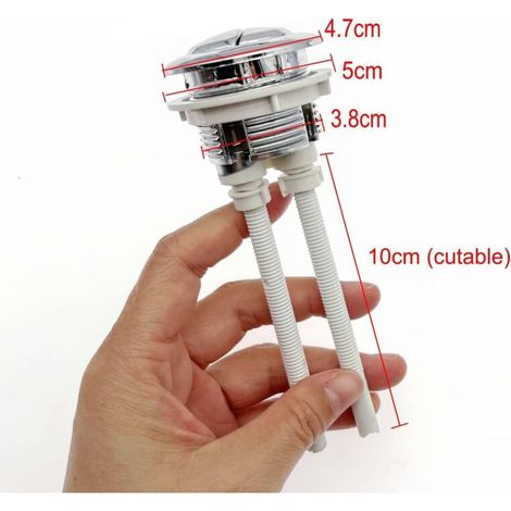 pulsanti di scarico universali per WC da 38 mm, leve per WC, pulsante di scarico per WC, pulsante di scarico a doppia pressione per WC (1/4)