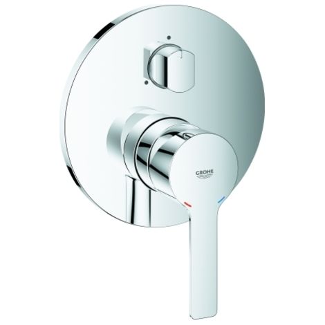 Mezclador monomando Lineare de Grohe con desviador de 3 vías,