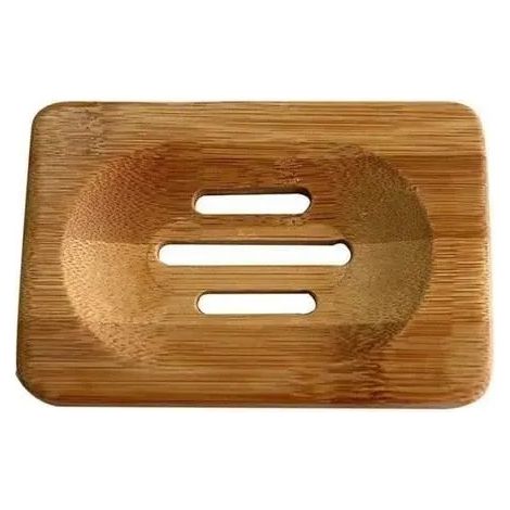 Vente chaude Porte-savon en bambou naturel Support stockage de savon (1/4)