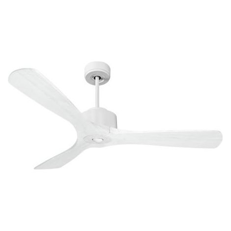 Modulo Regular Ring - Super destratificateur et ventilateur DC 132 cm Blanc pales bois blanc sans Lumière  25 à 40 m² (1/5)